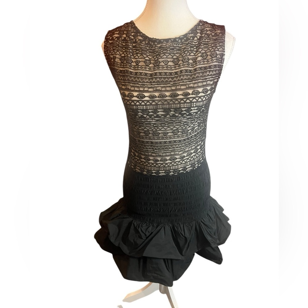 Maje Paris Lace Drop Waist Poof Hem Mini Dress size small